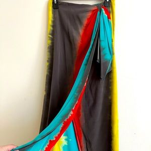 Alice + Olivia tye dye maxi skirt Small